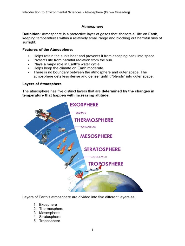 Atmosphere Pdf Atmosphere Of Earth Atmosphere