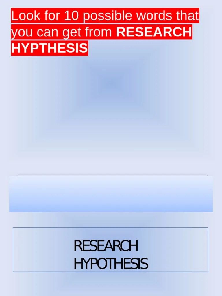 Hypothesis And Types | PDF | Hypothesis | Statistics
