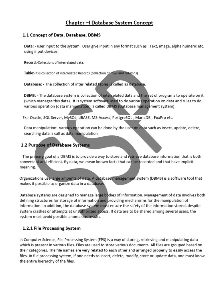 Dms Notes Pdf Databases Relational Model