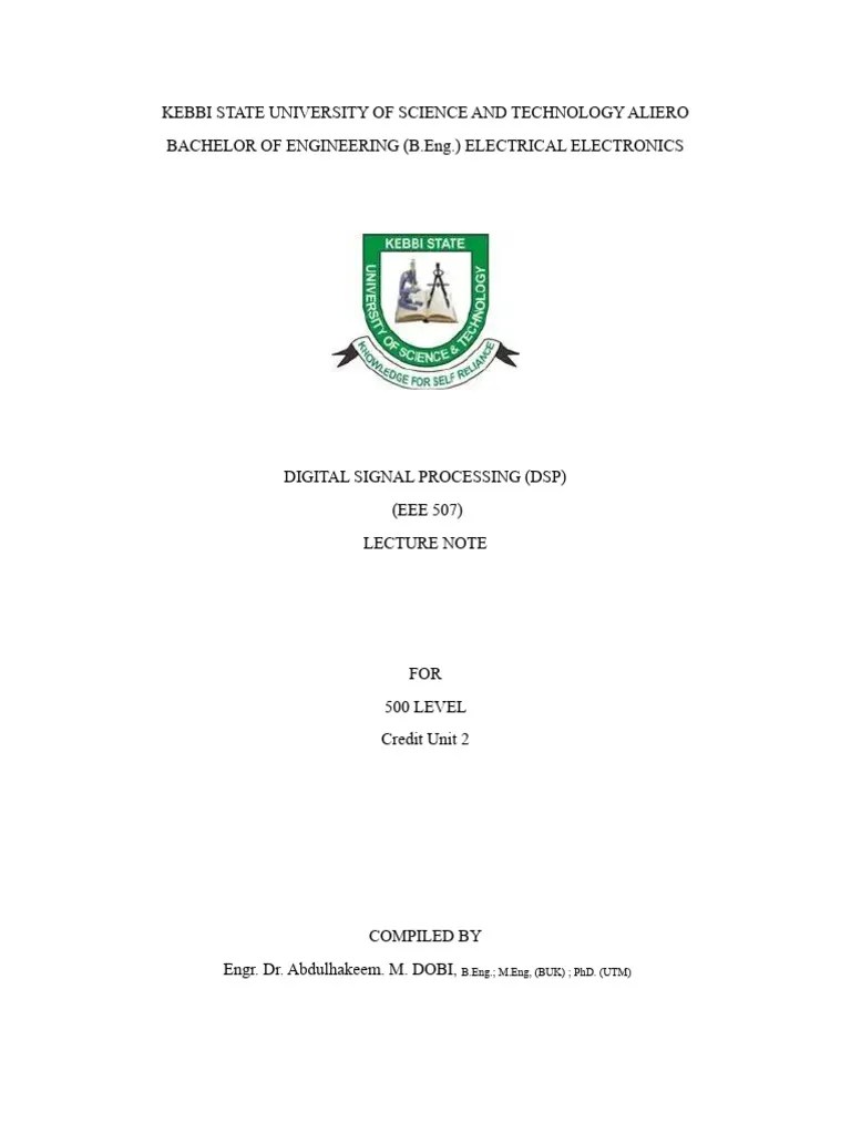 DSP CHAP 1 | PDF | Digital Signal Processing | Discrete Time And ...