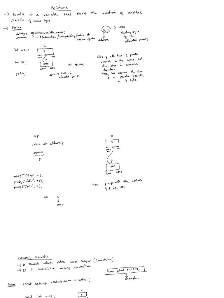 Pointers - Dynamic Memory Allocation | PDF