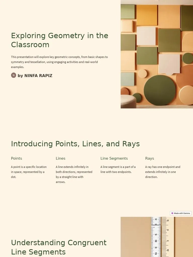 Exploring Geometry In The Classroom | PDF | Line (Geometry) | Geometry