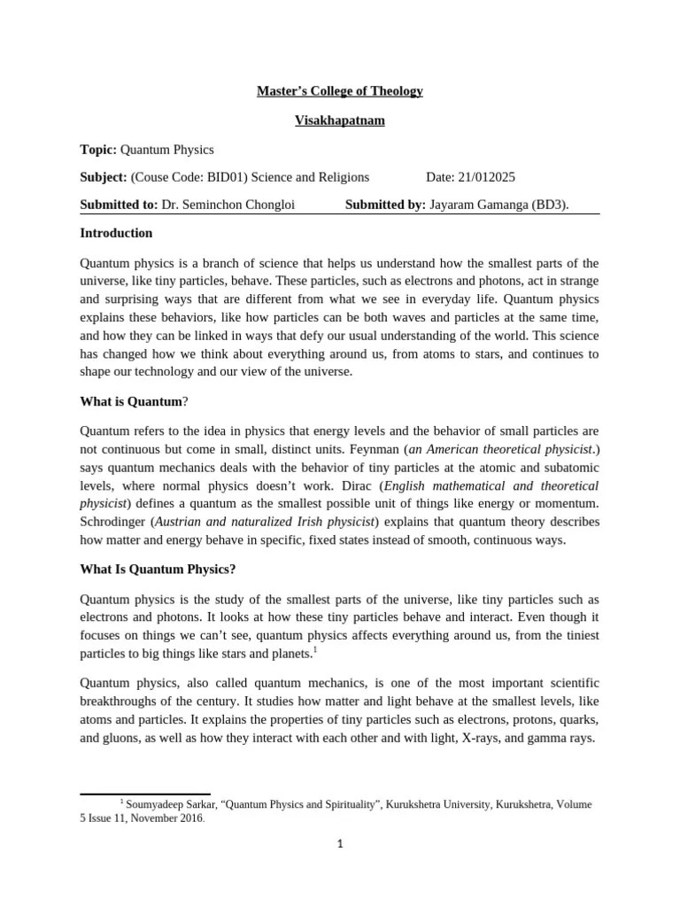 Quantum Physics | PDF | Quantum Mechanics | Light