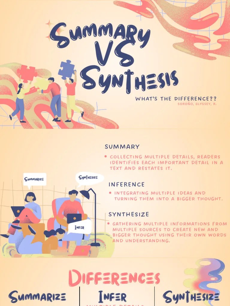 Summary Vs Synthesis | PDF