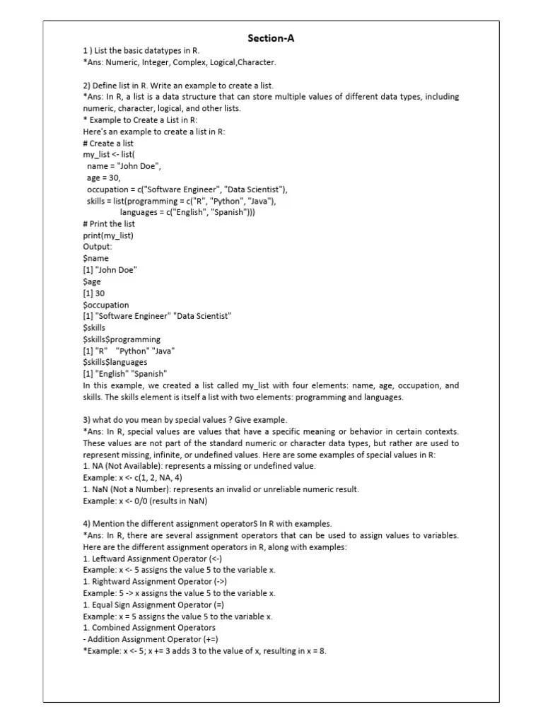 R Programming | PDF | Control Flow | Computer Program