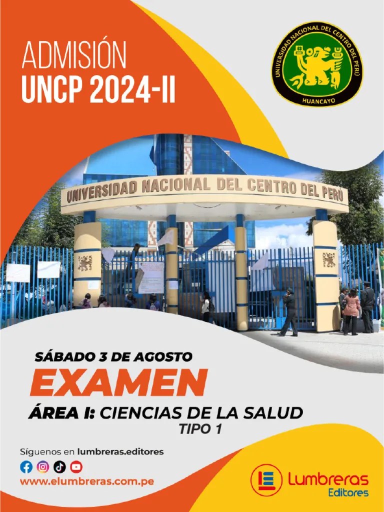 EX_Adm_UNCP 2024-II - Area I (T1) | PDF | Vena