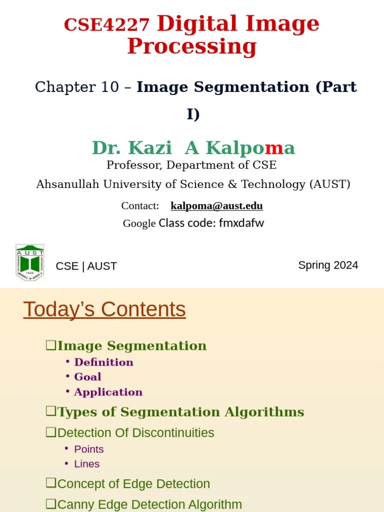 08_Lecture -Chapter 10- Image Segmentation_Part I_Edge Detection | PDF ...