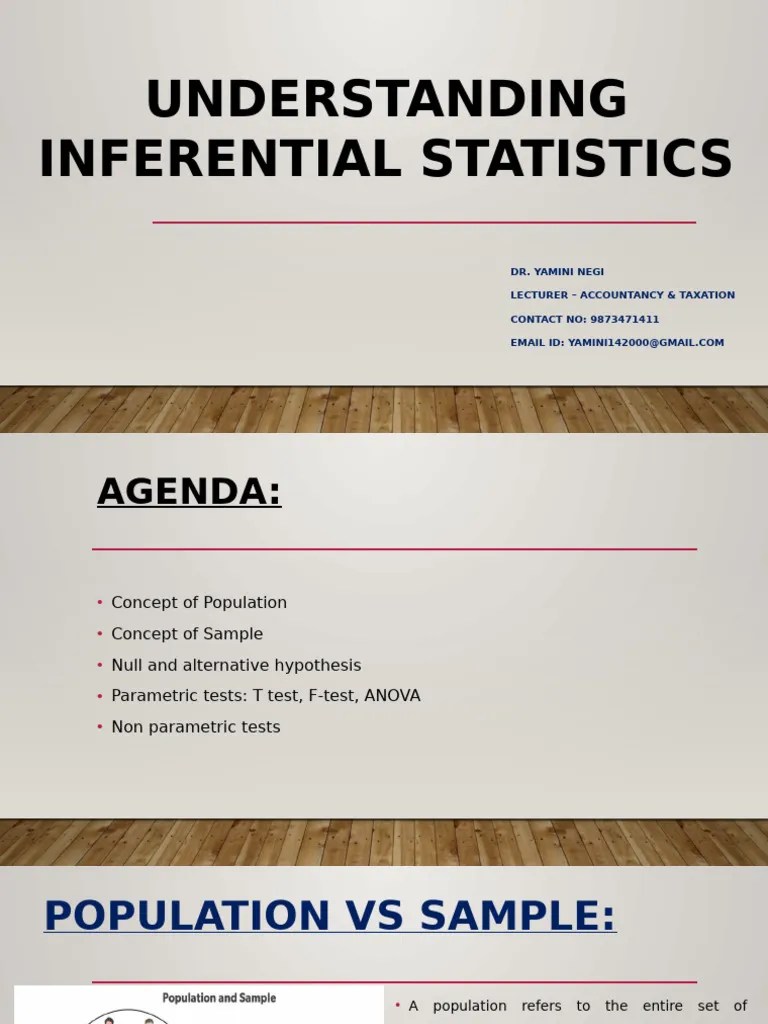 Understanding Inferential Statistics | PDF | Student's T Test | F Test