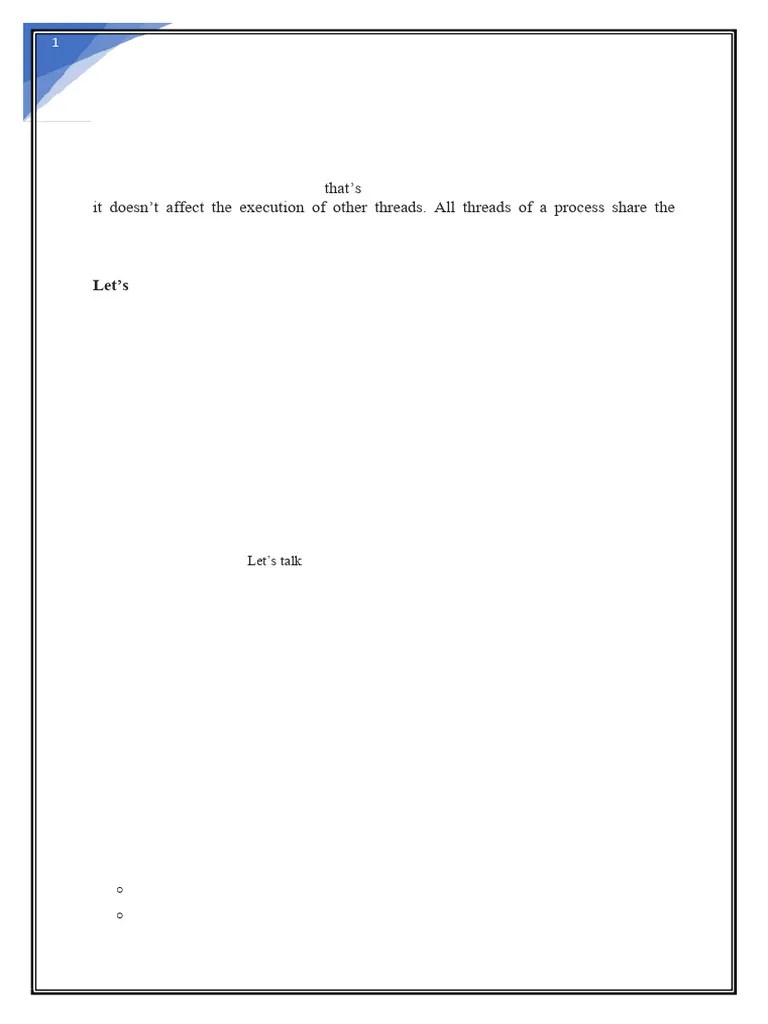 Multithreading In Java | PDF | Process (Computing) | Thread (Computing)