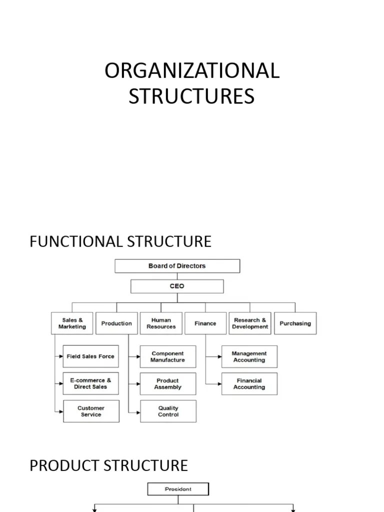 Organizational Structures 1 | PDF