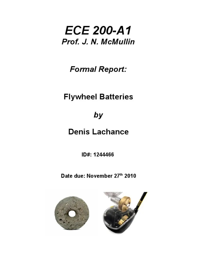 A Chronological Exploration Of Flywheel Batteries: Analyzing The History, Theory, And ...