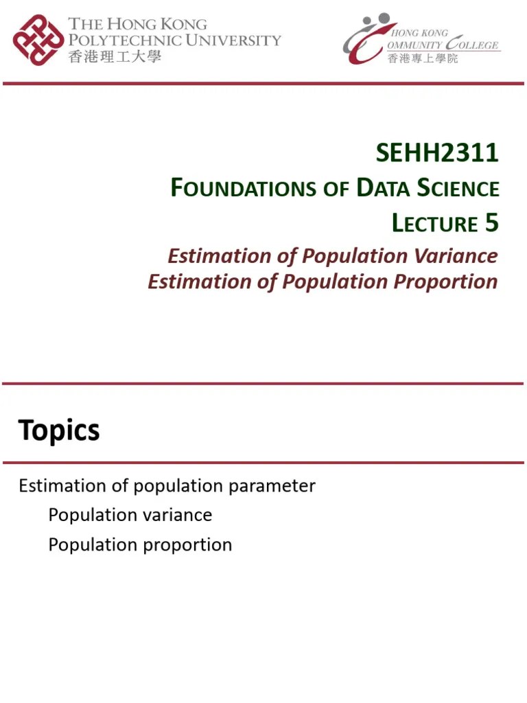 Lecture 04 | PDF | Estimator | Bias Of An Estimator