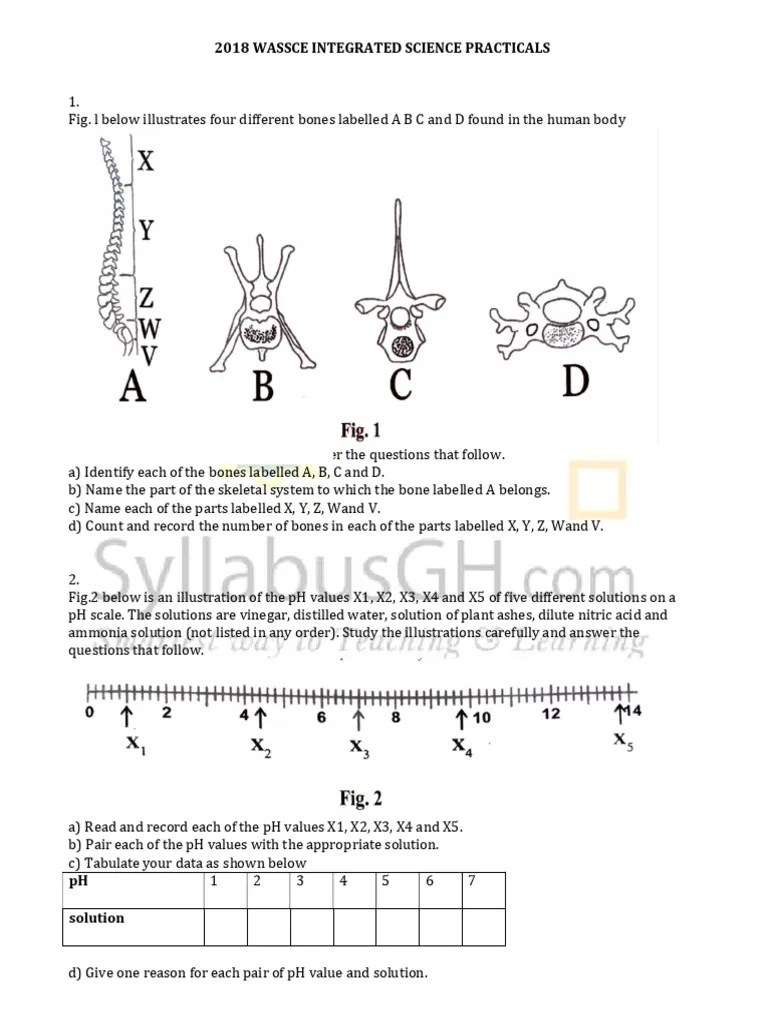 2018 Wassce Integrated Science Practicals | PDF