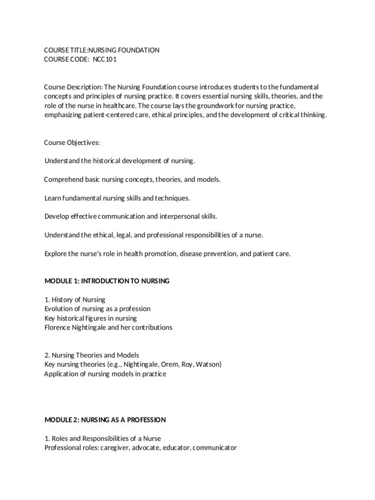 NURSING FOUNDATION | PDF | Nursing | Infection