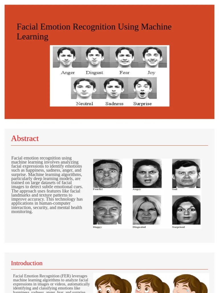 Facial Emotion Recognition Using Machine Learning | PDF | Machine ...