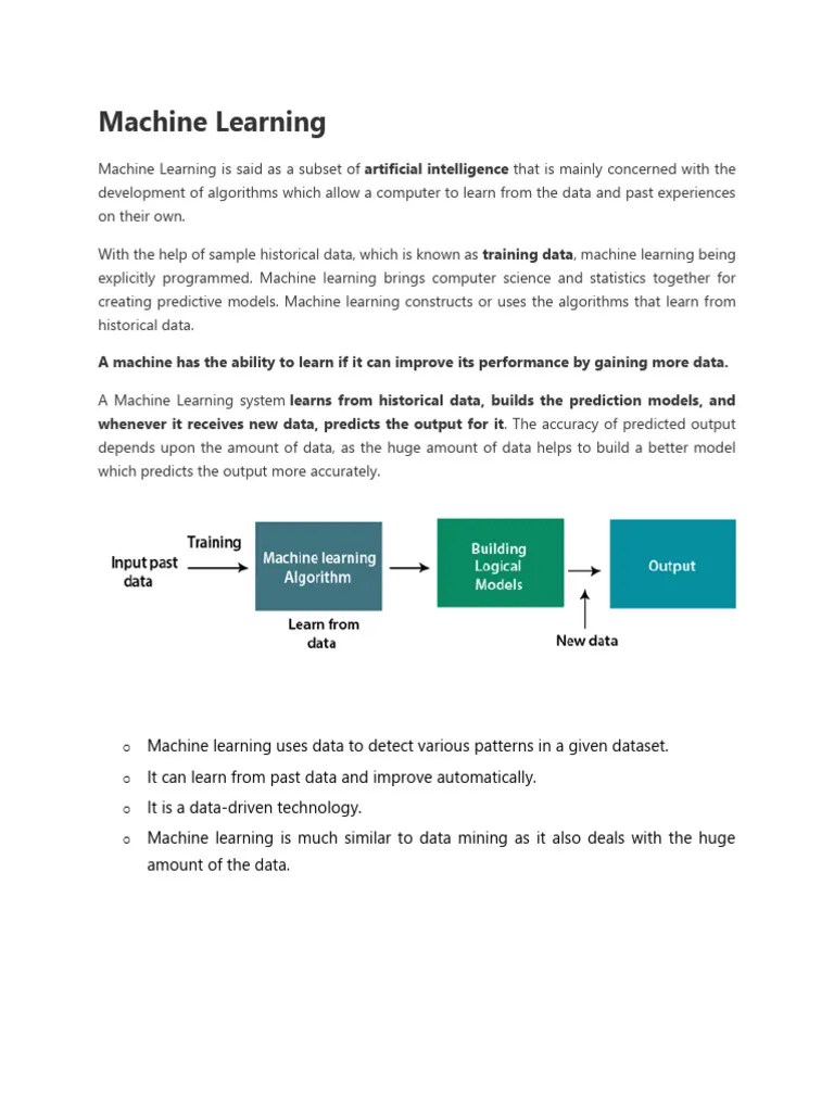 Machine Learning Notes | PDF | Support Vector Machine | Statistical ...
