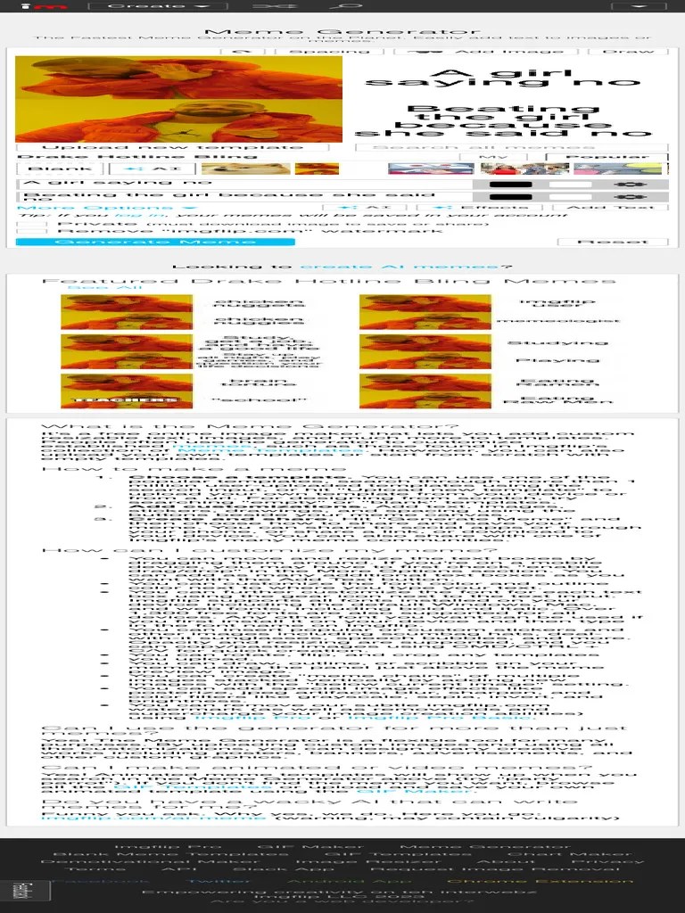 Meme Generator - Imgflip | PDF | Software | Computing