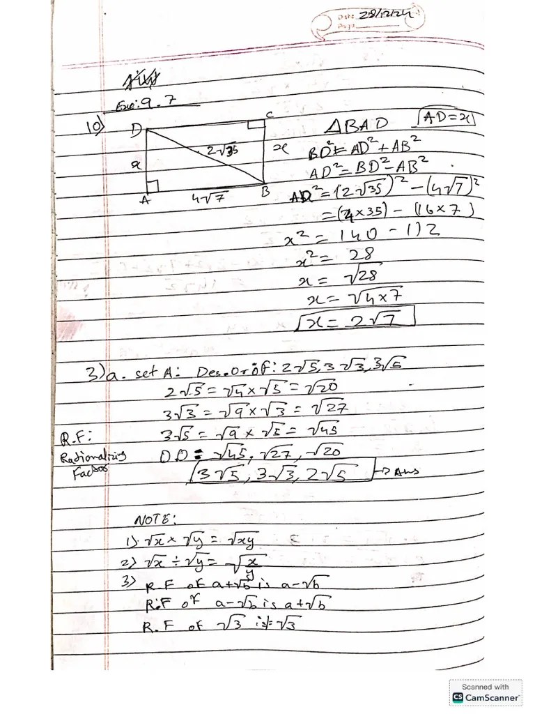 Igcse Math Notes 0452 | PDF