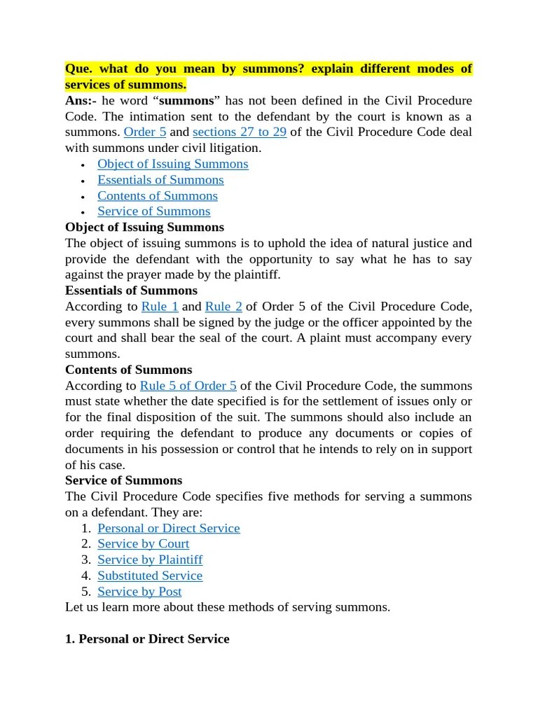 Cpc Self Notes | PDF | Lawsuit | Judgment (Law)