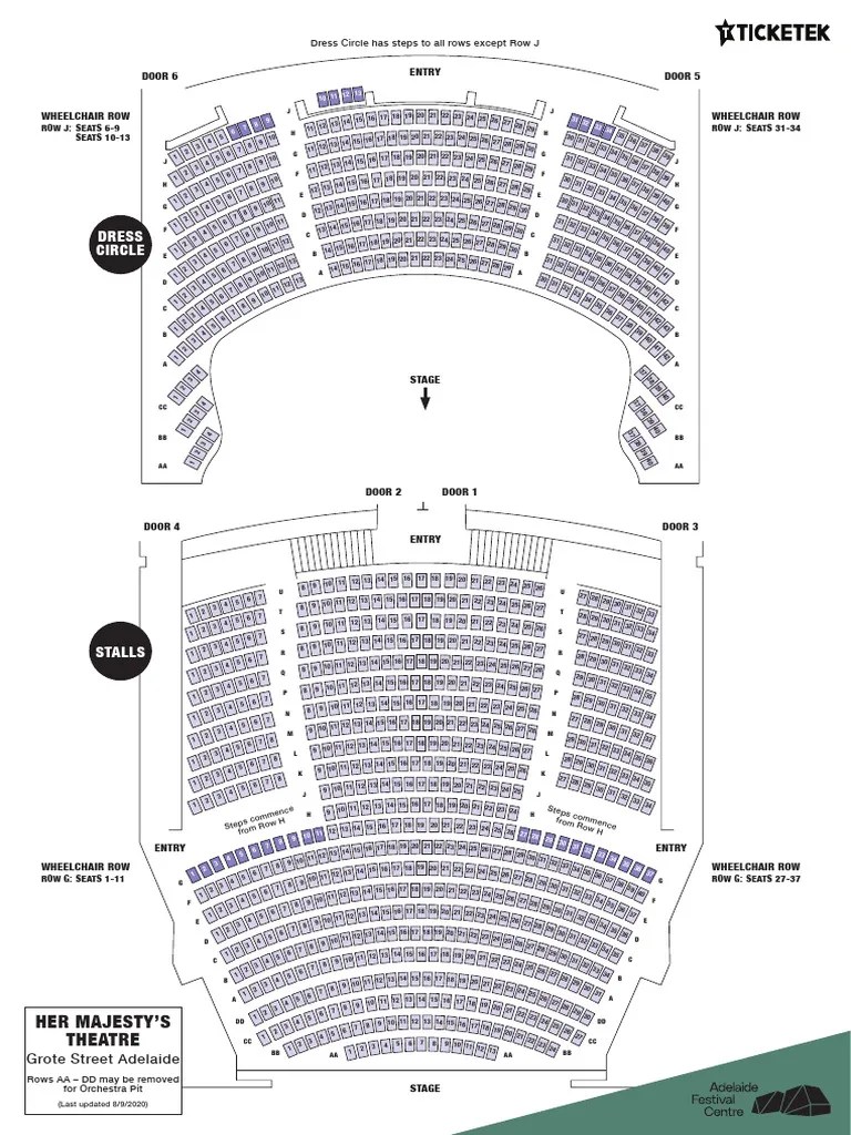 Her Majesty S Theatre Seating Plan PDF.