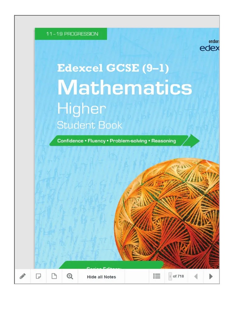 Edexcel GCSE (9-1) Mathematics Higher Student Book - ActiveLearn | PDF