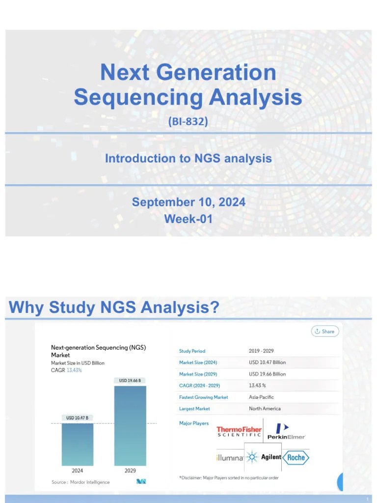 Next Generation Sequencing Analysis Lecture 01. | PDF | Dna Sequencing | Whole Genome Sequencing