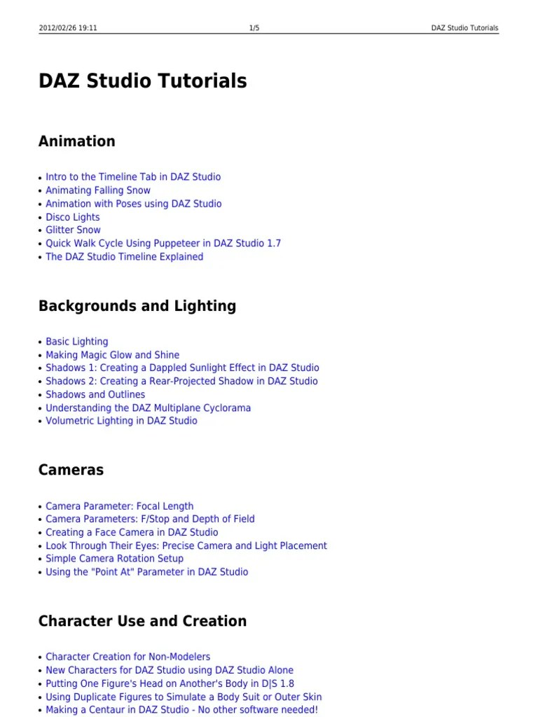 Daz Studio Tutorials | PDF | Shader | Rendering (Computer Graphics)