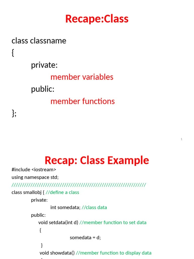 Lecture-9 (Constructors) | PDF | Constructor (Object Oriented ...