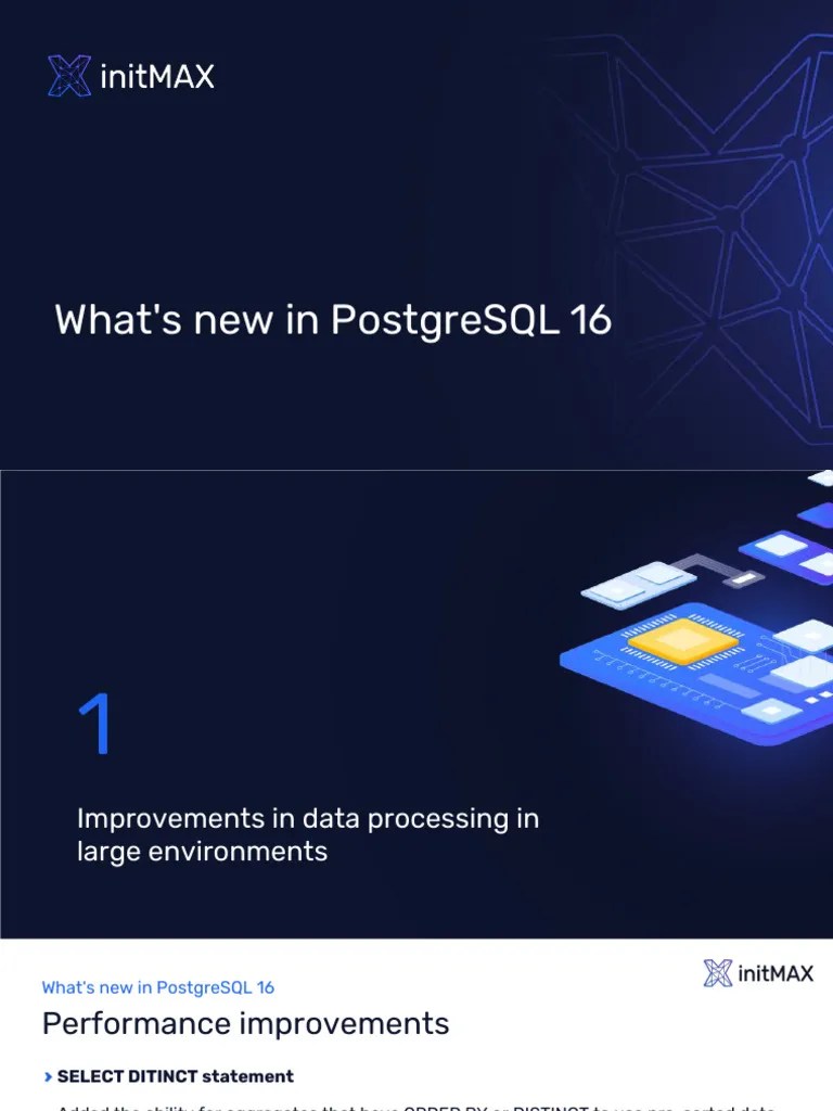 Whats New In Postgresql 16 | PDF | Postgre Sql | Replication (Computing)