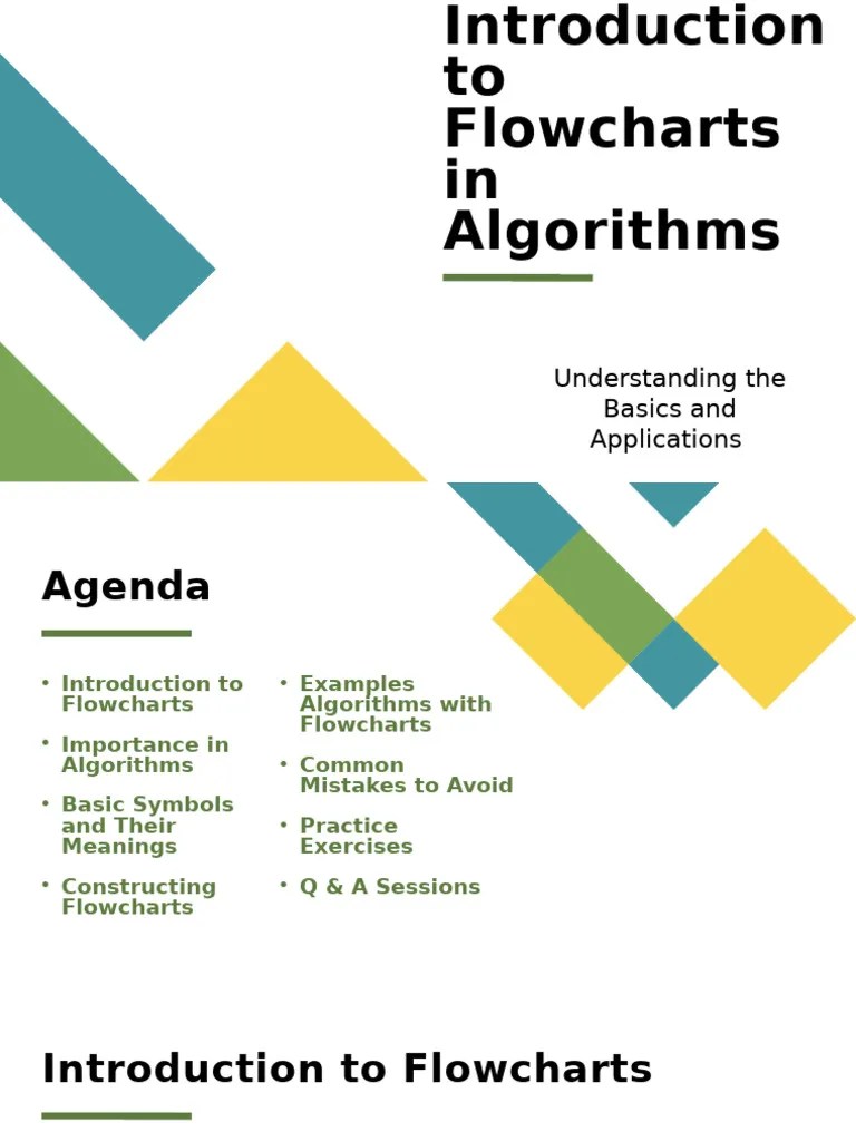 Introduction To Flowcharts In Algorithms | PDF | Algorithms | Software ...
