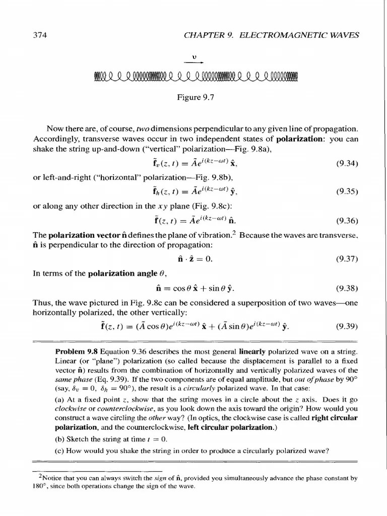 Griffiths - Introduction To Electrodynamics 3rd_391 | PDF | Waves ...