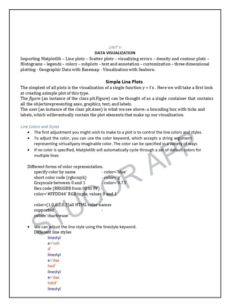 UNIT-5 | PDF | Histogram