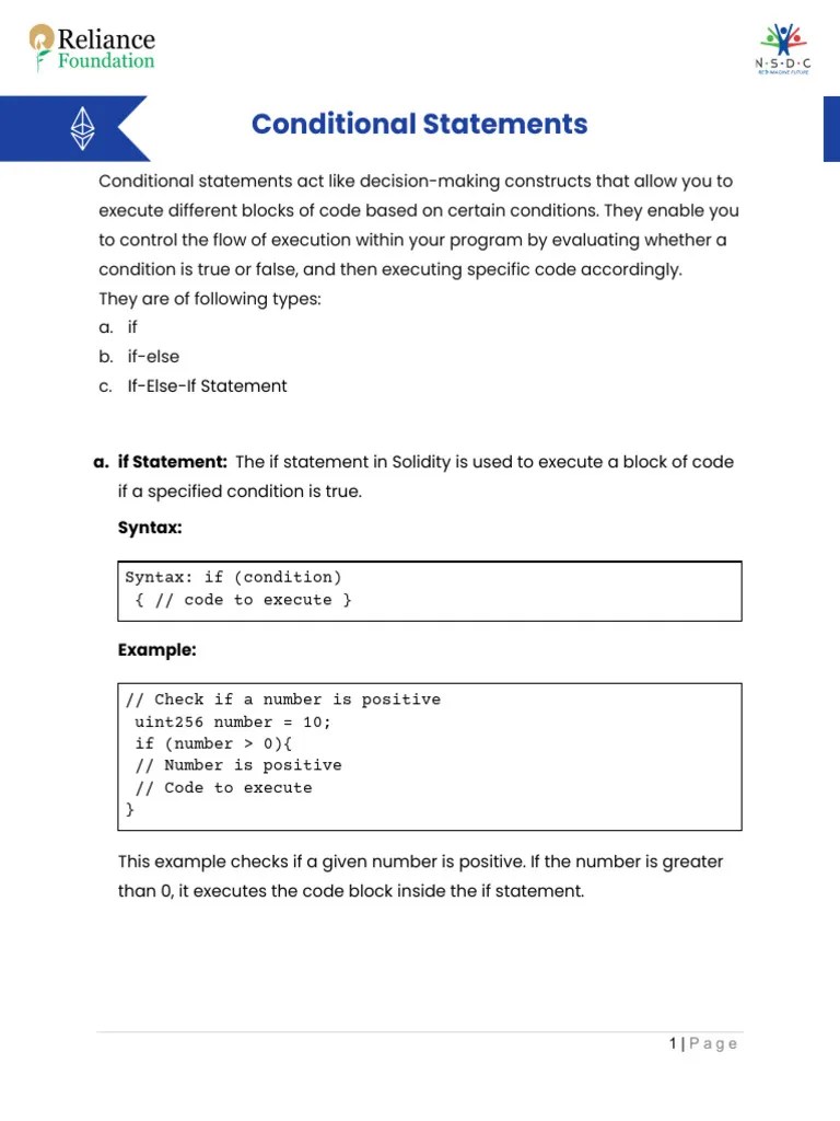 Conditional_Statements | PDF | Computer Science | Computing