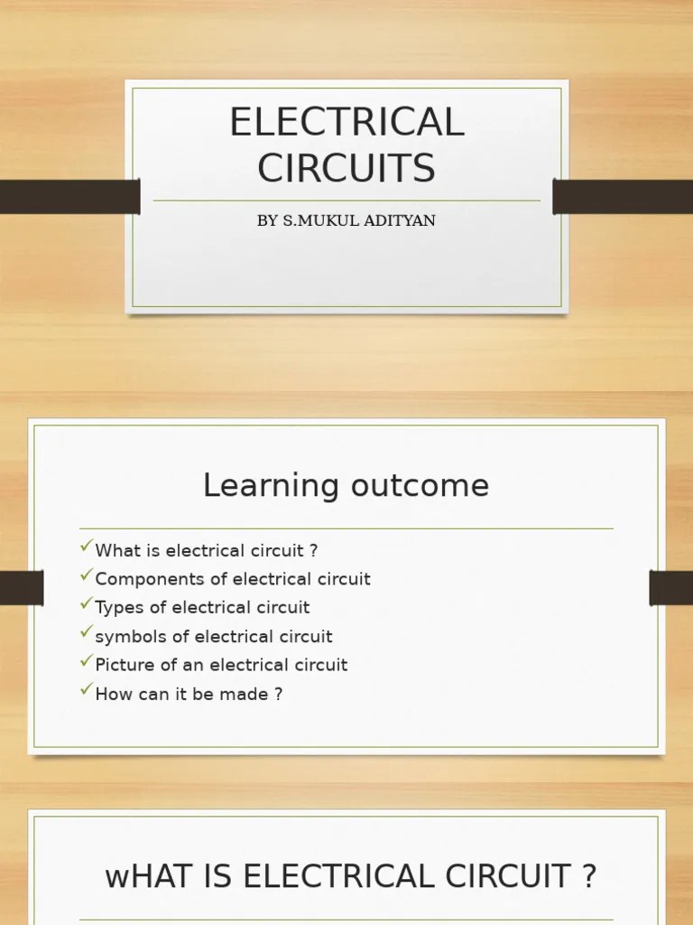 Electrical Circuits | PDF | Series And Parallel Circuits | Electrical ...
