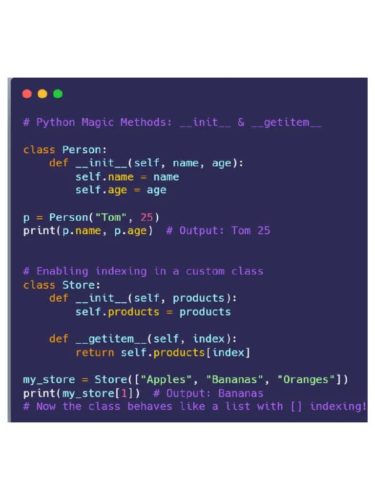Pythonmagicmethods | PDF