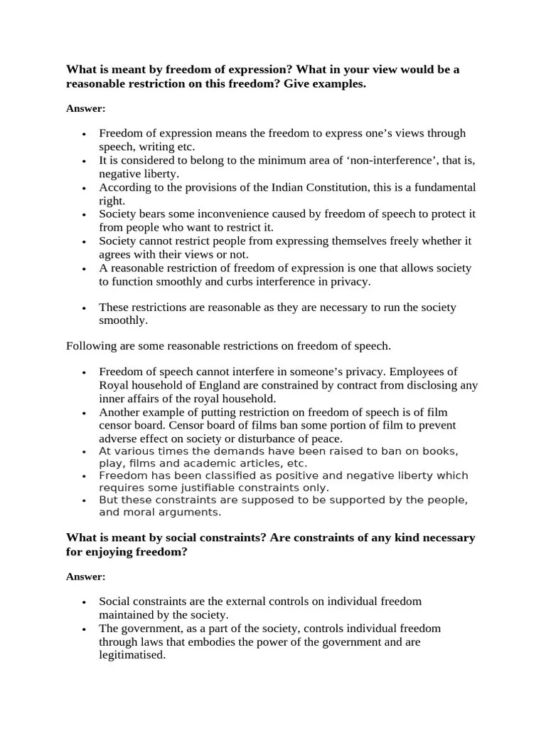 Freedom | PDF | Liberty | Freedom Of Speech