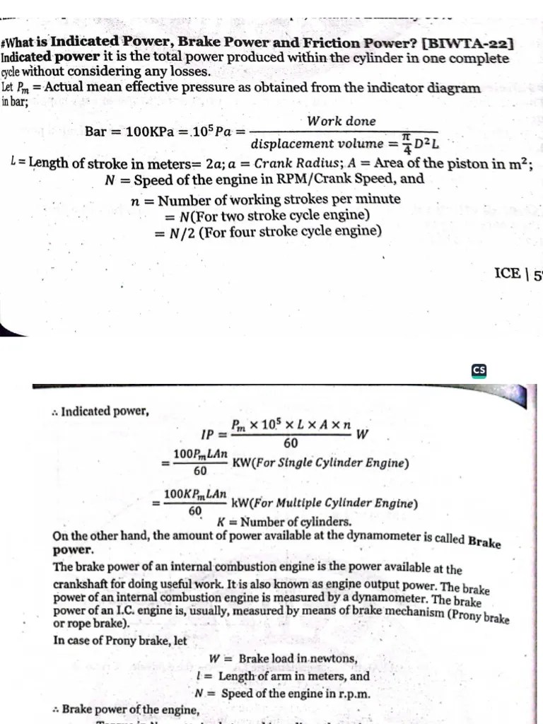 Engine Performance | PDF