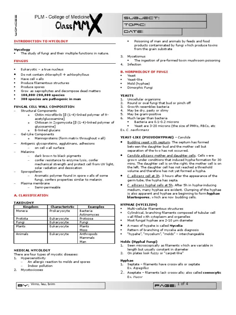Introduction To Mycology | PDF | Fungus | Mold