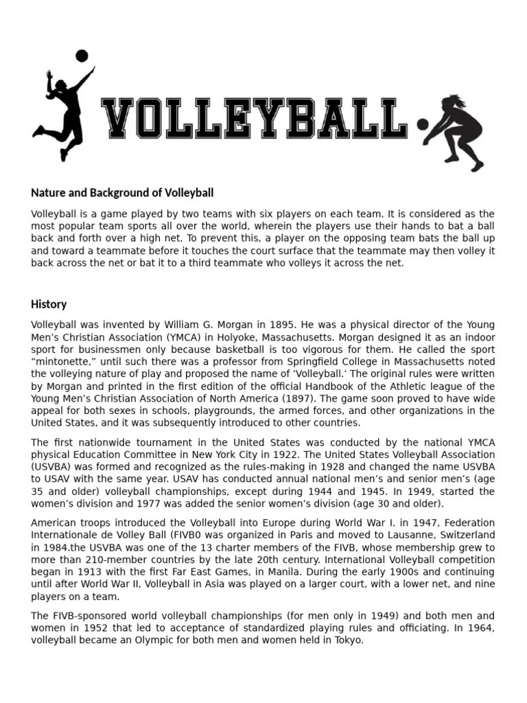 Volleyball | PDF | Volleyball | Athletic Sports