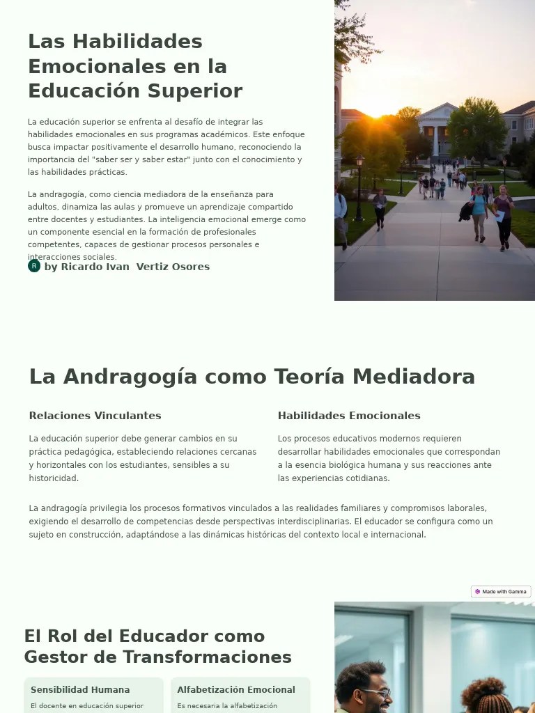 3 - Las Habilidades Emocionales En La Educacion Superior | PDF | Las Emociones | Inteligencia
