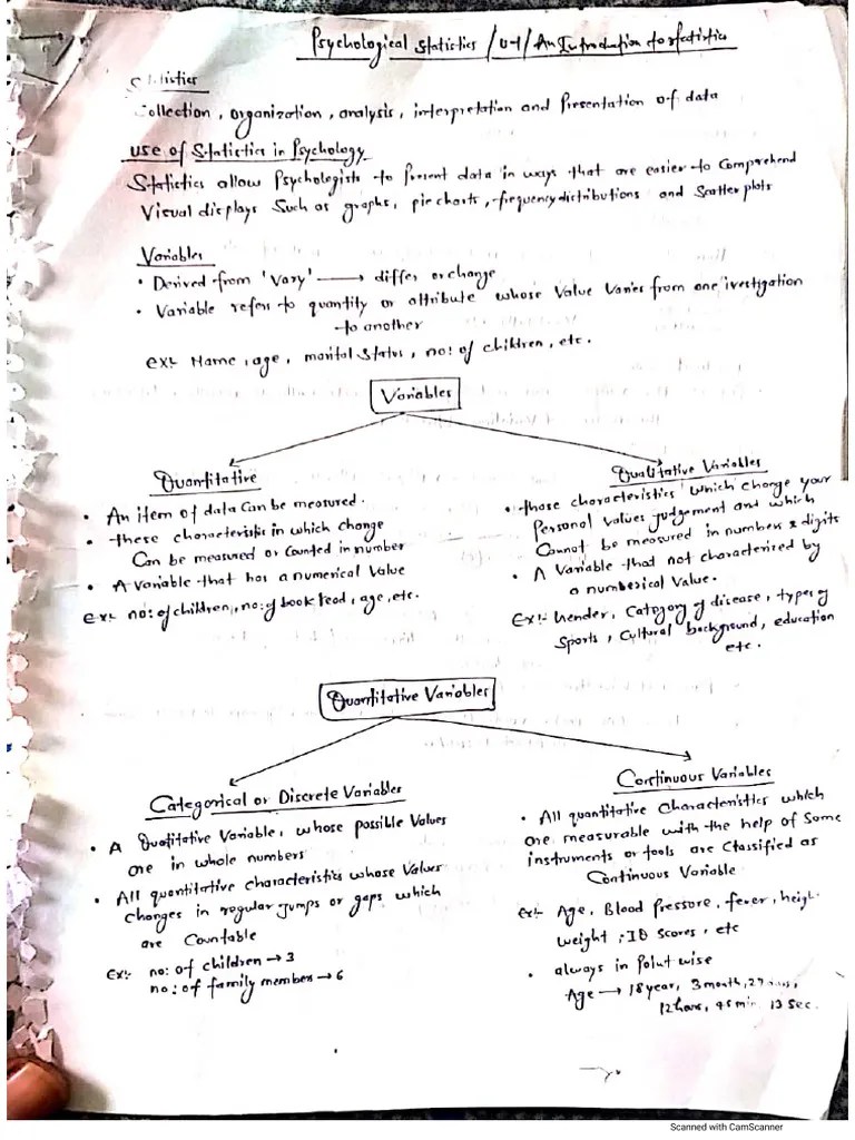 Psychological Statistics | PDF