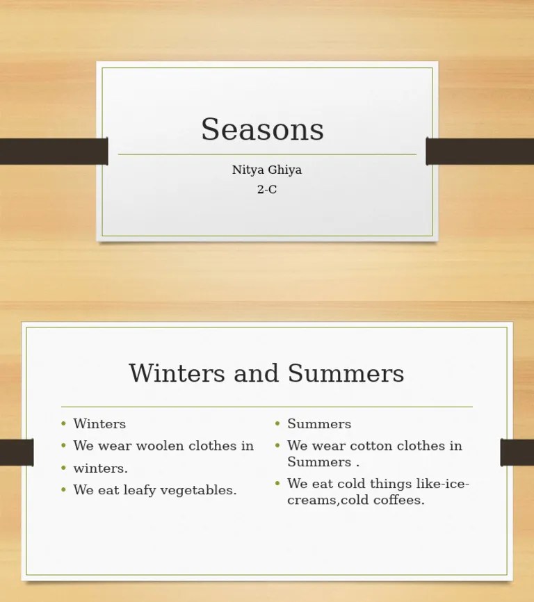 Seasons | PDF