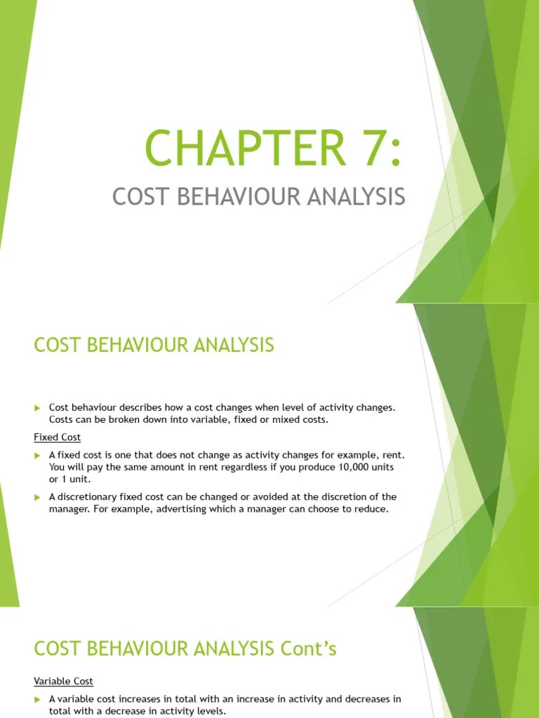 Chapter 7 - Cost Behaviour Analysis | PDF | Coefficient Of Determination | Linear Regression