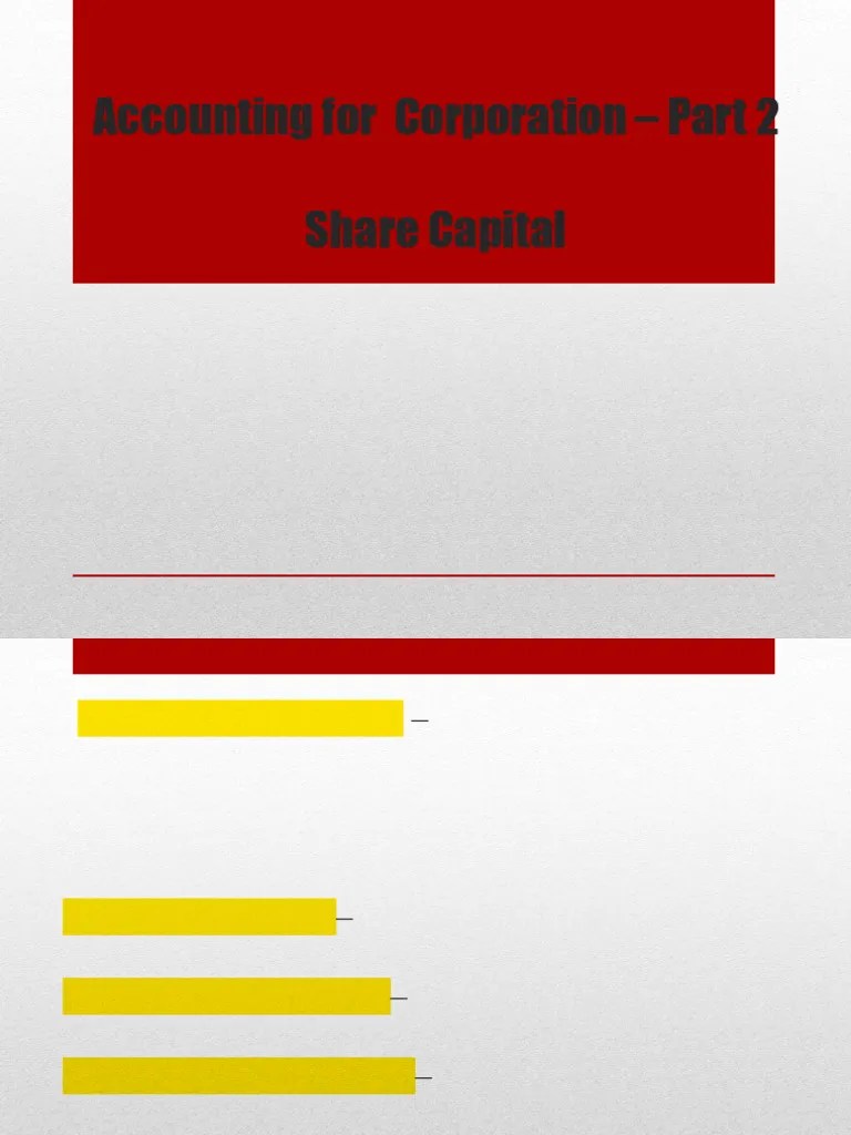 Accounting For Corporation For Lms Part 2 Pdf Treasury Stock