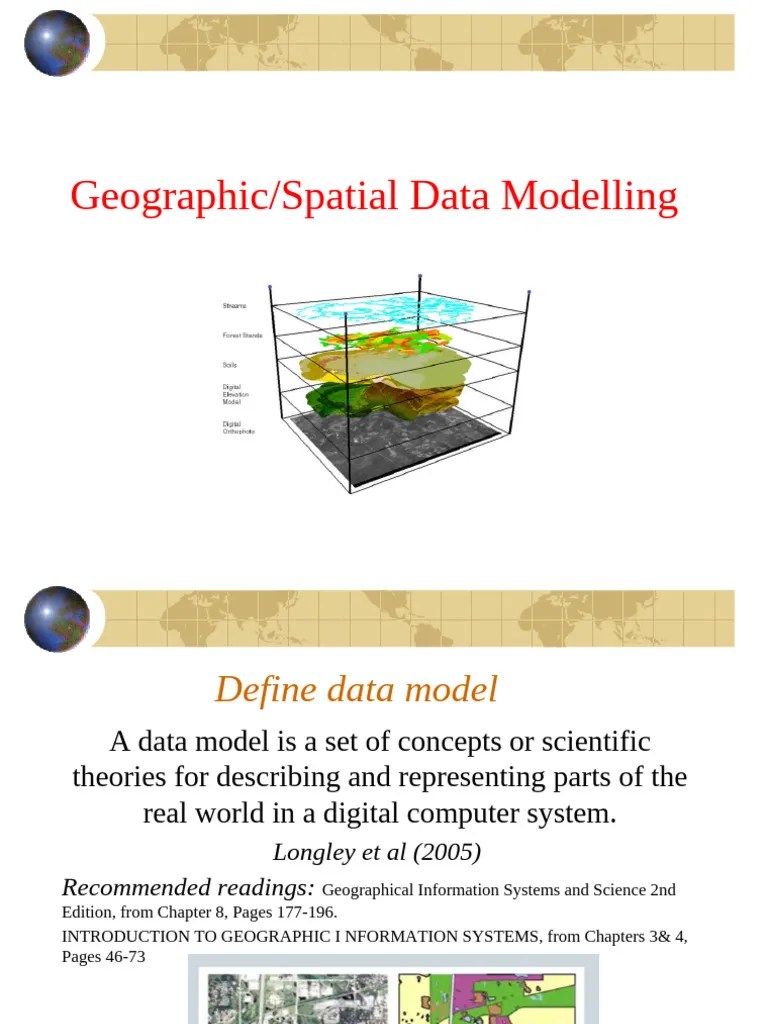 Lecture 3 - Geographic Spatial Data Modelling | PDF | Geographic ...