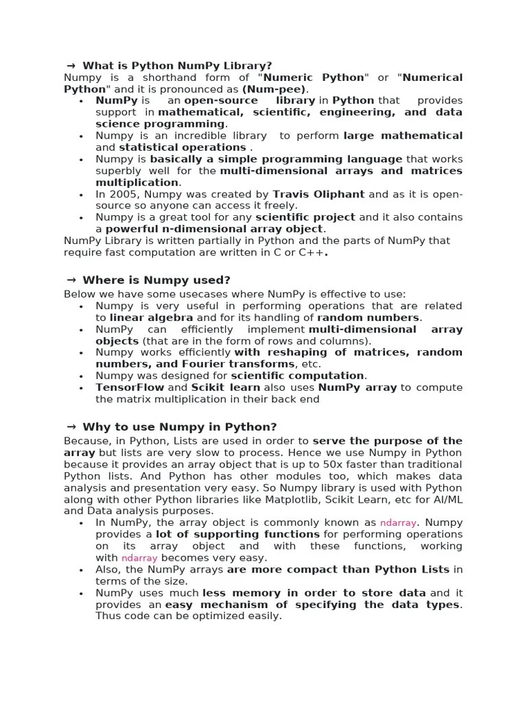 Numpy Introduction | PDF | Matrix (Mathematics) | Computer Programming