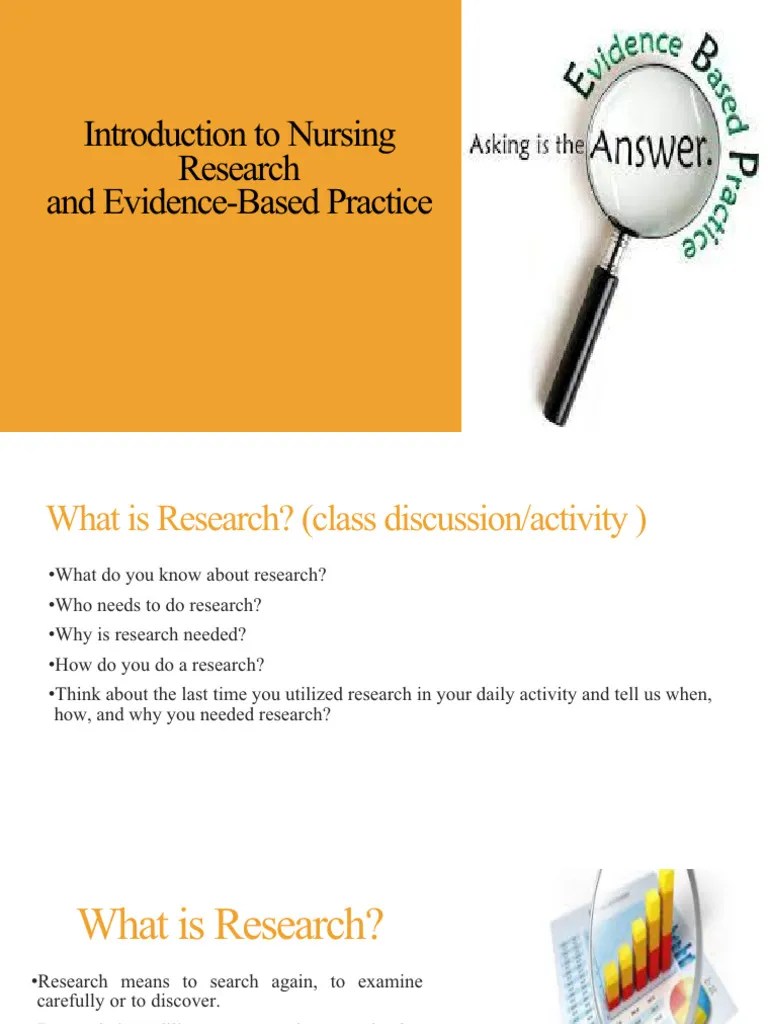 1 - Introduction To Nursing Research | PDF