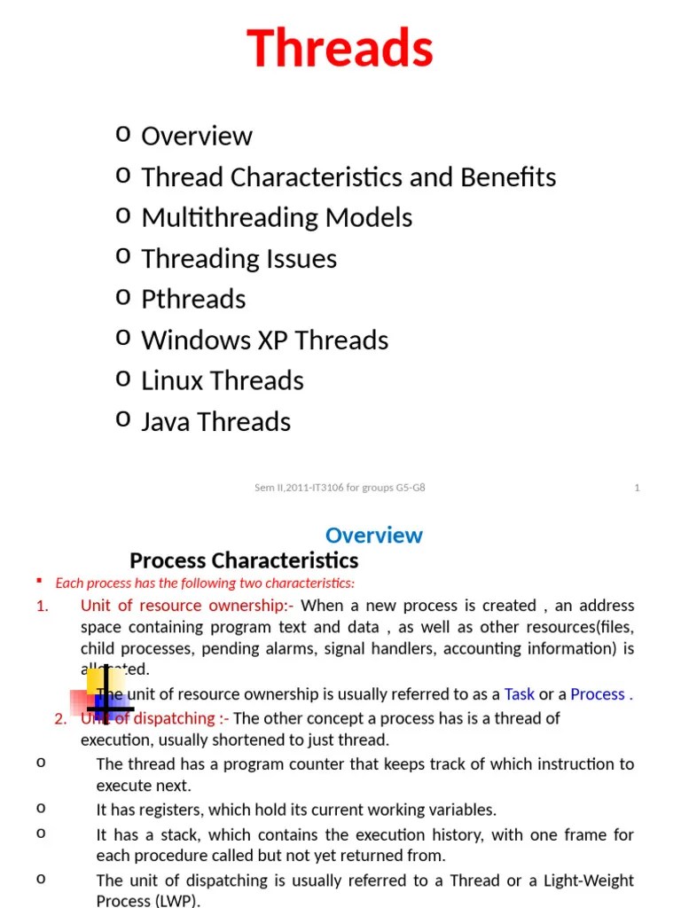 Chapter2-Process Managment(Threads)-partII | PDF | Thread (Computing ...