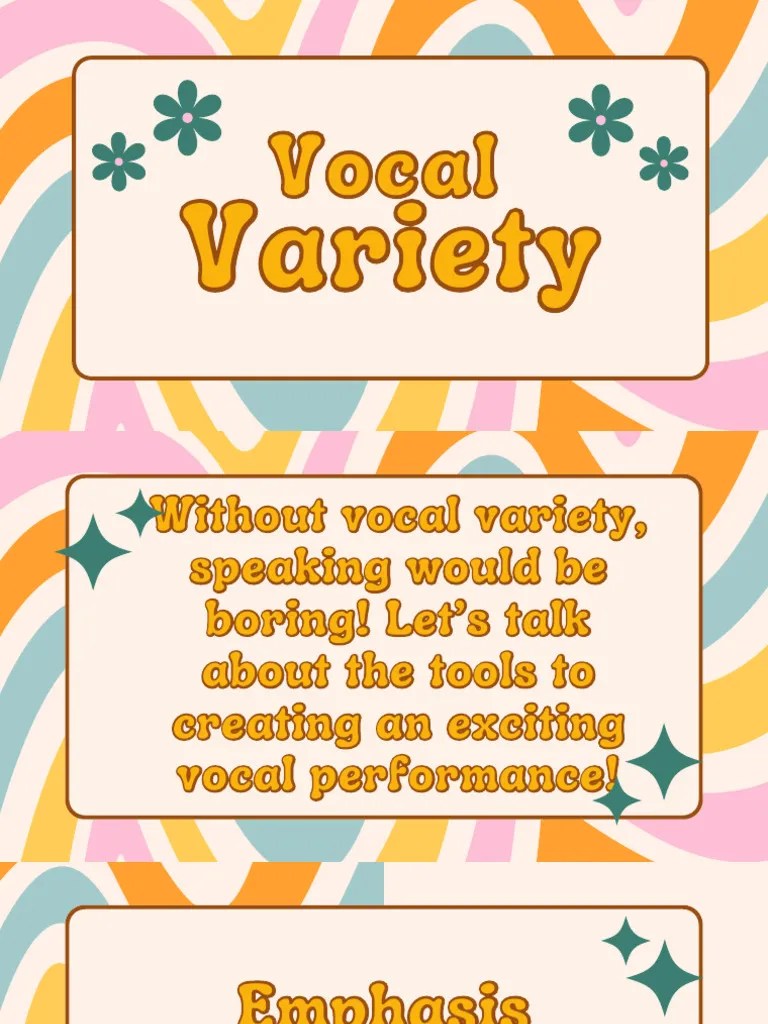 Vocal Variety Pdf