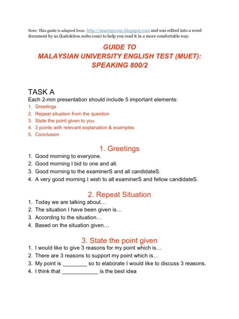 Contoh soalan muet speaking 2022 (sample questions). Muet Speaking Guide Pdf Laptop Internet